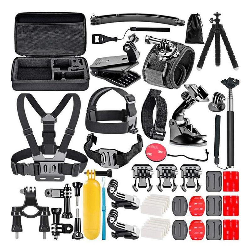 Action Camera Accessories Kit, 1 Set Multifunctional 50-in-1 Action Camera Accessories Kit, Camera Accessories for GoPro Hero, DJI Osmo