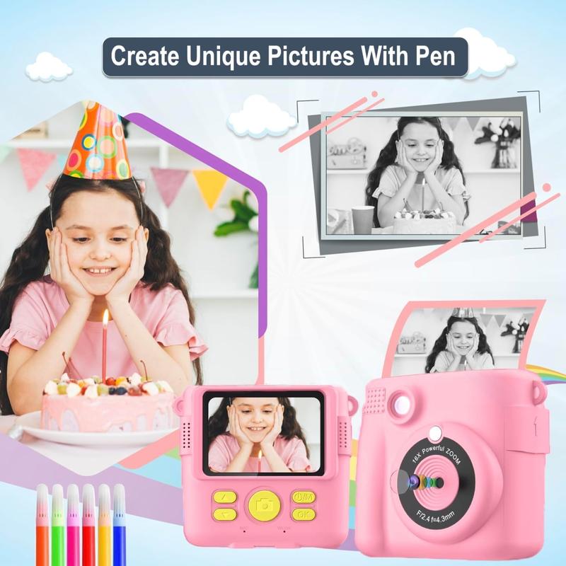 Instant Print Camera for Kids - 2.4