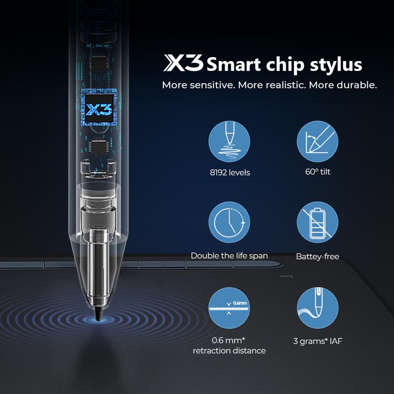 XP-Pen Artist 10 2nd Graphics Drawing Tablet with X3 Stylus Fully-laminated 60° Tilt