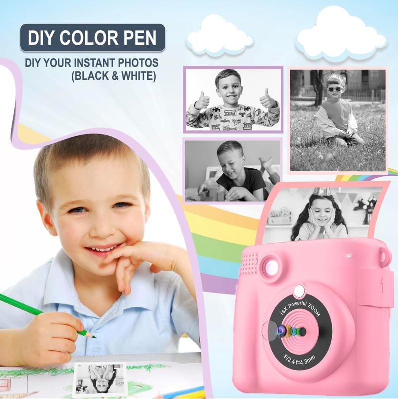 Instant Print Camera for Kids - 2.4