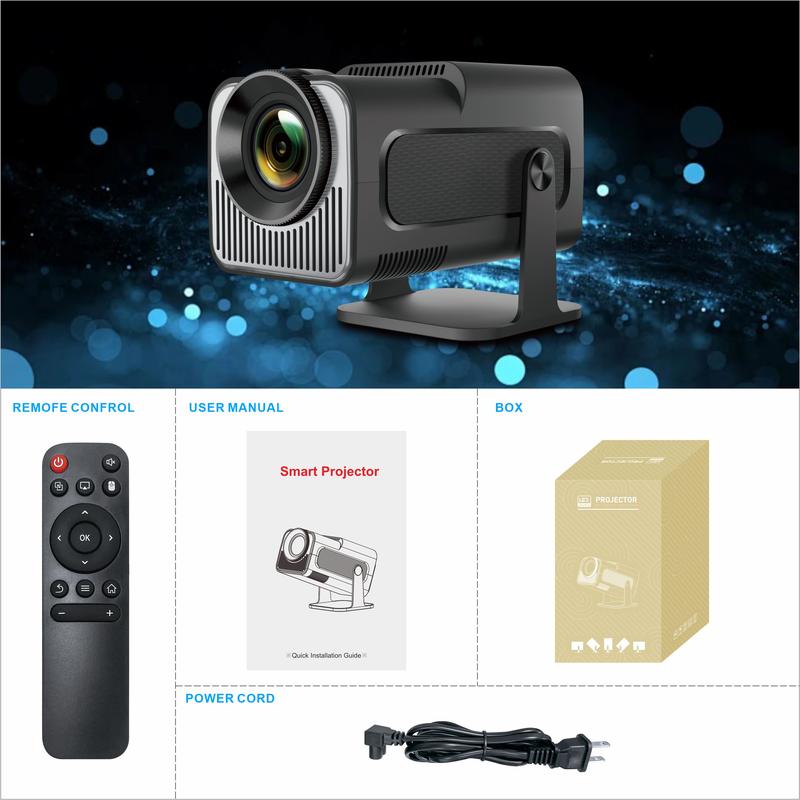 MINI Projector with Android system, 200 Lumens,4K Support Native 1080P,with Bluetooth &WIFI ,Built in Speaker ,40-200 Screen Display ,180° Rotation, Android 11.0 ,Auto Keystone  ,Multi-Device  Screen Mirror ,Outdoor Camping Party projector Audio