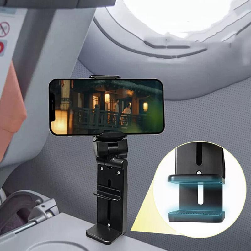 1PCS Universal Airplane in Flight Phone Mount Rotating Desk Phone Holder Clamp