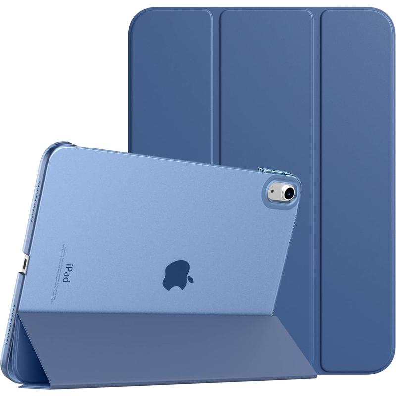 Case for IPad 10th Generation Case 2022, Slim Stand Cover for IPad 10th Gen 10.9 Inch, Support Touch ID, Auto Wake Sleep Shell with Translucent Back, Fit IPad 10 Case, Abyss Blue Computer Tablet