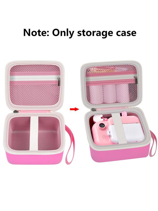 Kid's Plain Color Camera Case, Camera Storage Holder Bag, Camera & Print Paper Storage Bag, Travel Organizer for Kids