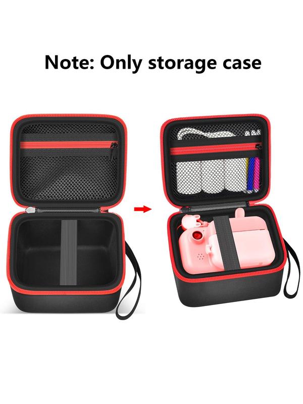 Kid's Plain Color Camera Case, Camera Storage Holder Bag, Camera & Print Paper Storage Bag, Travel Organizer for Kids