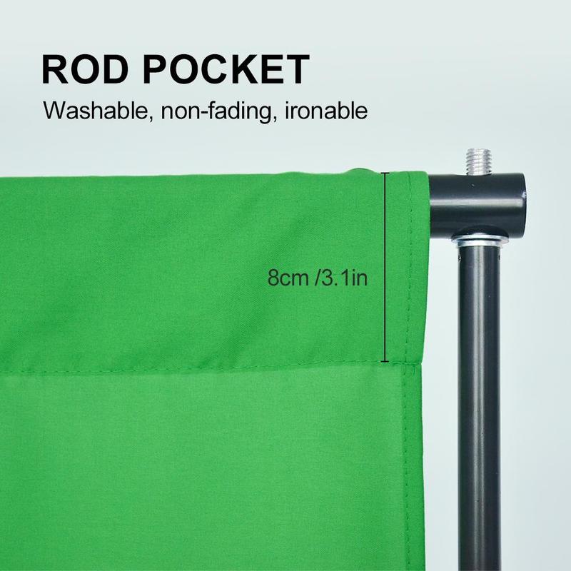 Green Background Cloth, Green Screen Background, Polyester Fiber Green Screen Background Cloth for Video Studio Photography Live Edit