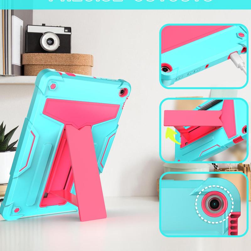 For  Fire HD 10 2023 2021 Tablet Heavy Duty Hybrid Case with Kickstand Cover