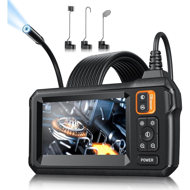 Endoscope Camera with Light - Inspection Borescope Camera with 4.3