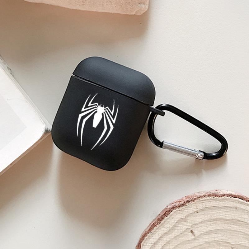 Spider Pattern Earphone Case, Earphone Protective Cover with Hiking Buckle, Earphone Protector for AirPods 1 2 AirPods 3 AirPods Pro