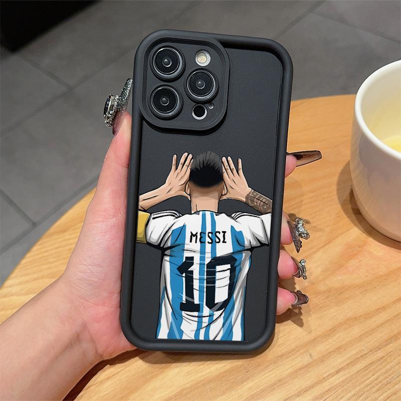 Football Player Pattern Phone Case, Anti-drop Phone Protector Cover, Phone Accessories Compatible with iPhone