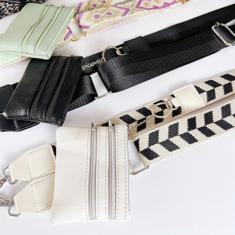 Mobile Phone Strap with Zipper Pocket, Mobile Phone Strap with Zipper Wallet - Crossbody Mobile Phone Chain with Zipper Wallet Smartphone Cellphone