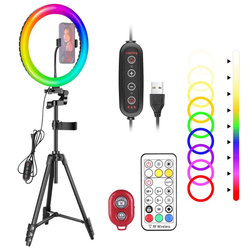 NEEWER 12-inch RGB Dimmable USB Selfie Ring Light