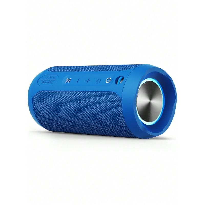 Waterproof Portable Bluetooth Speaker - 20W Louder Wireless Speaker With 20 Hours Playtime, TWS Pairing, RGB Lights And TF Slot - Perfect For Beach And Pool