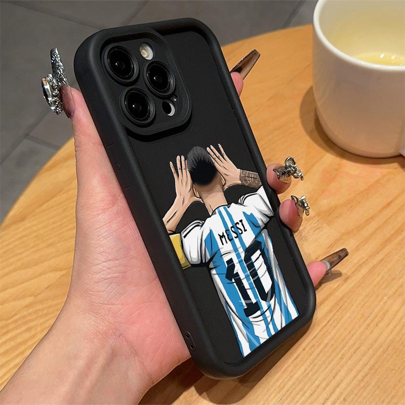 Football Player Pattern Phone Case, Anti-drop Phone Protector Cover, Phone Accessories Compatible with iPhone