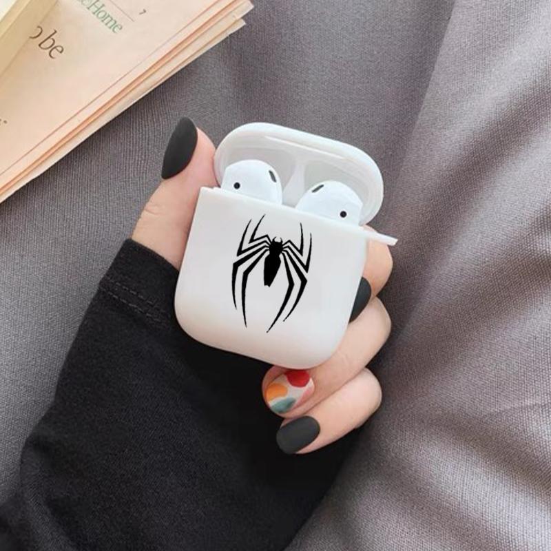 Spider Pattern Earphone Case, Earphone Protective Cover with Hiking Buckle, Earphone Protector for AirPods 1 2 AirPods 3 AirPods Pro