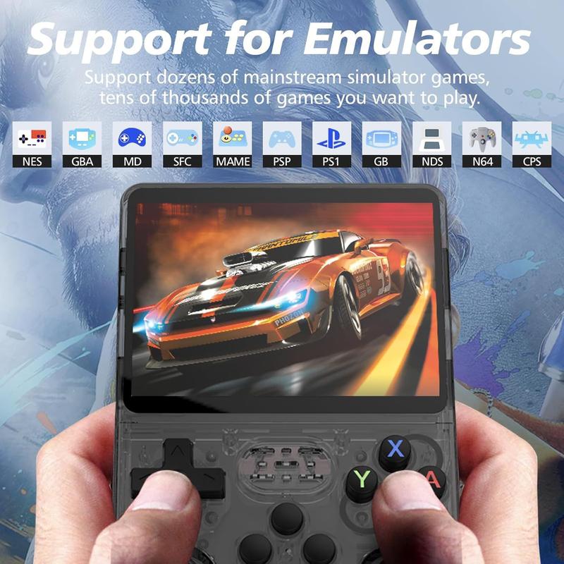 R36S Retro Video Handheld GameConsole Linux System 3.5 in lPs Scre Portable RetroGame Console, Gaming Room Portable 3D dual system handheld game console Preset 1500 games Christmas Coolest Gift， Black Friday Promotion Discount Protection