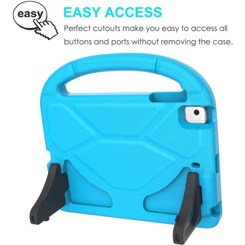 Pad Mini 5 4 3 2 1 Case for S, Durable Shockproof Protective Handle Bumper Stand Cover with 2*Screen Protectors for 7.9 Inch Pad Mini 5th 4th 3rd 2nd 1st Generation, Blue