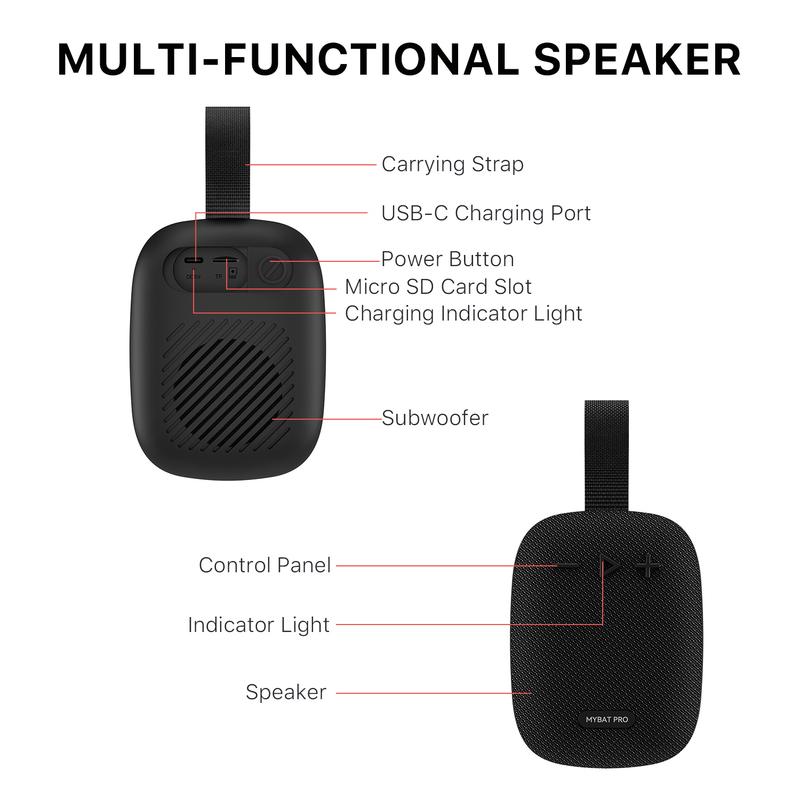 MyBat Pro Hook Bluetooth Speaker,Firefly Plus Bluetooth Speaker