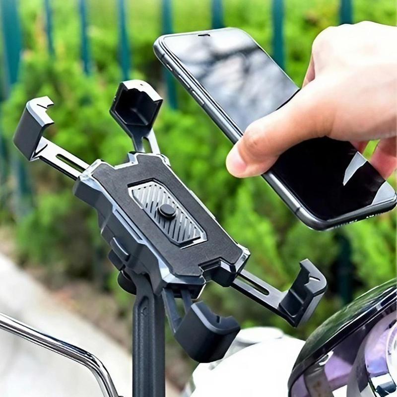 Bicycle Motorcycle Handlebar Phone Holder, Anti-slip & Anti-shake Phone Clip, Universal Phone Mount for Bicycle, Motorcycle