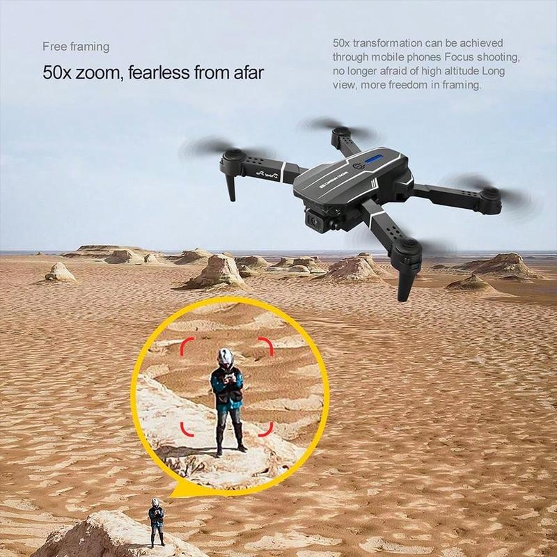 New S101 Drone With Camera, Foldable RC Drone Remote Control Drone Toys For Beginners Men's Gifts, Indoor And Outdoor Affordable UAV