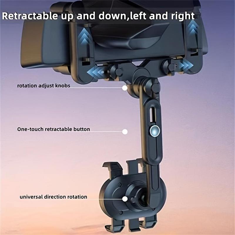 360 Degree Rotatable Phone Holder for Car, Car Accessories, Adjustable Shockproof Car Phone Holder, Car Rearview Mirror Phone Holder, Car Phone Mount