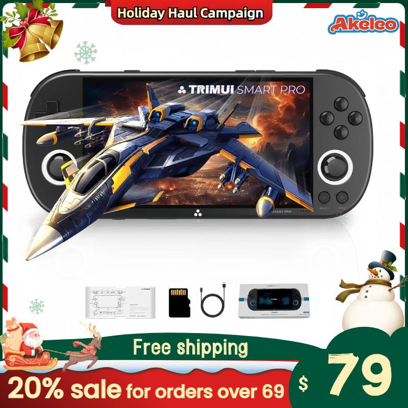 Trimui Smart Pro Handheld Game Console 5 Inch Retro Handheld Video Game Console, Portable Handheld Game Console System