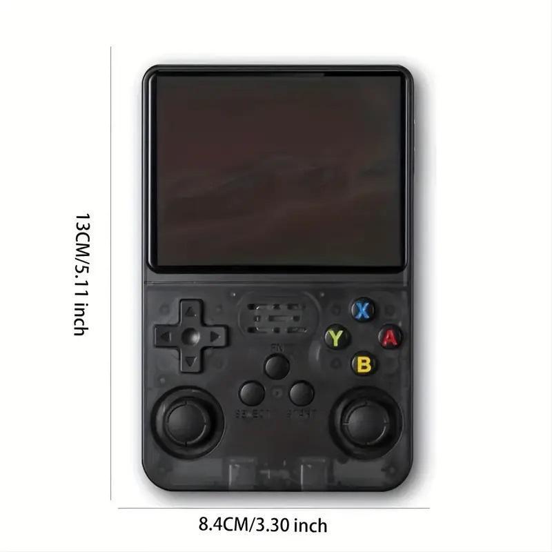 R36s Handheld Retro Game Console Linux System TF Card, Portable Pocket Game Console 3.5 Inch IPS Screen