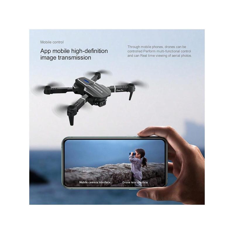 New S101 Drone With Camera, Foldable RC Drone Remote Control Drone Toys For Beginners Men's Gifts, Indoor And Outdoor Affordable UAV