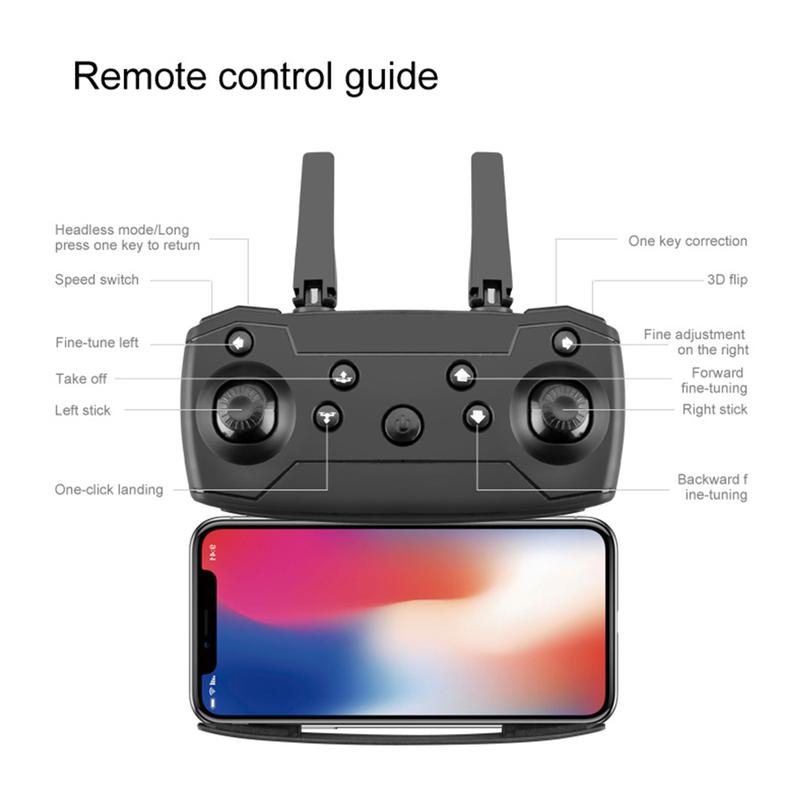 Kids Drone with Camera Foldable Mini Drone for Kids Boys Beginners Toys Drone Gestures Selfie One Key Start 360° Flips 2 Batteries Toy Gifts for Boys Black