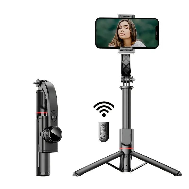 Phone Tripod, Tripod for iPhone & Selfie Stick Tripod with Phone Mount and Remote, Detachable phone clip, 7-segment telescopic rod, Camera & Gopro, 360*rotaion, Phone Stand for iPhone, Android