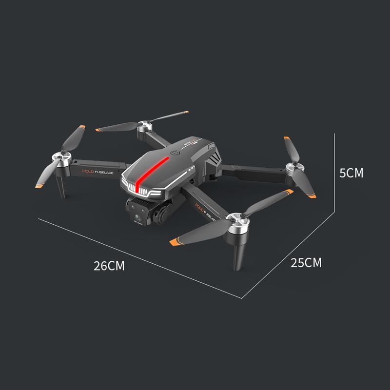 Brand new H13 drone, optical flow positioning, brushless motors, with HD dual cameras and breathing lights, one button take-off and landing, 360° aerobatic roll, foldable quadcopter (with battery)