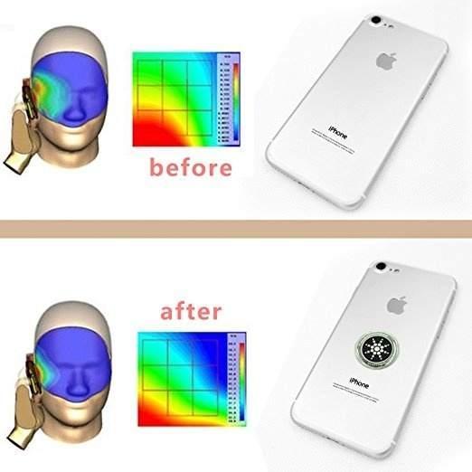 EMF Protection Anti-Radiation Quantum Shield for Phone, Airpods, Fridge, and Laptop - 96.43% Less Mobile Radiation Electronic Accessories EMFProtectionStickers Gold Silver for Devices Smartphone Protective Cellphone Casing Protector Cover Phonecase