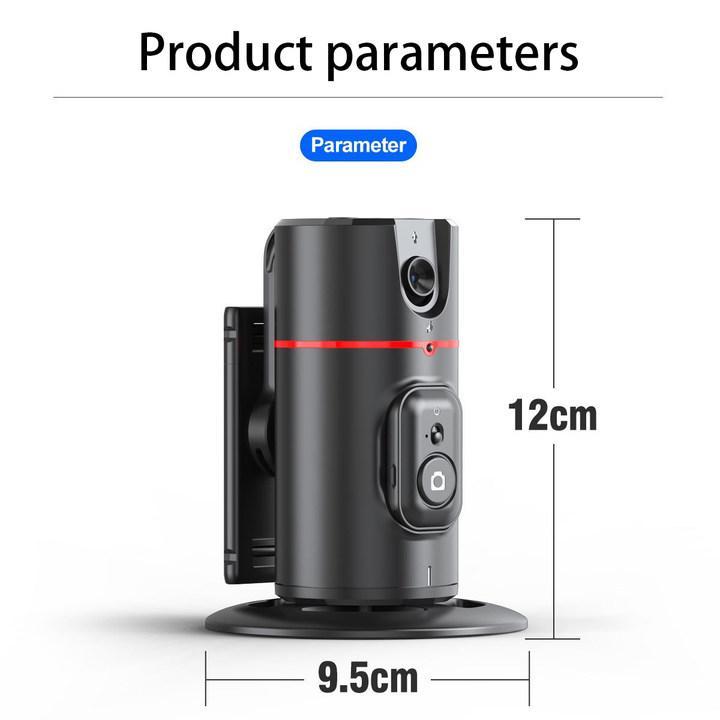 Auto Face Tracking Tripod, No App Required, 360° Rotation Face Body Phone Camera Mount Smart Shooting Phone Tracking Holder for Live Vlog Streaming Video, Rechargeable Battery Accessories Selfie Smartphone Cellphone