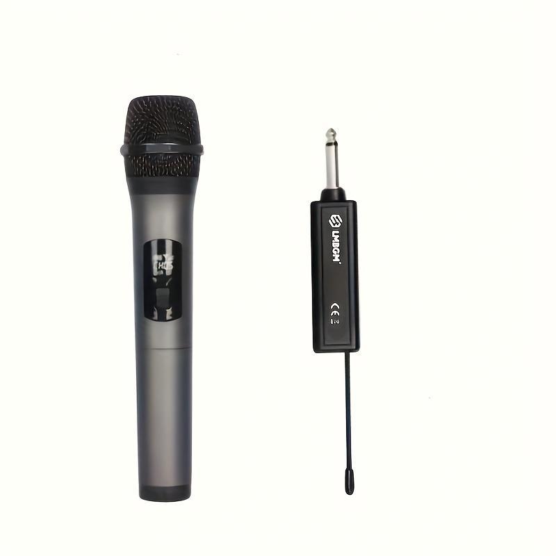 LMBGM Wireless Microphone, USB Rechargeable Handheld Microphone, Portable Microphone for Home KTV Outdoor Performance Use