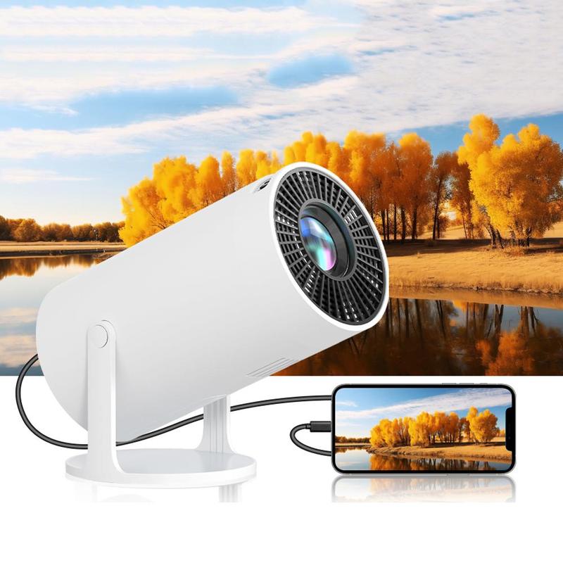 Portable Outdoor Projector, 1 Count 720P HD Projector, Home Theater Projector, Compatible with USB HDMI 3.5mm Headphones