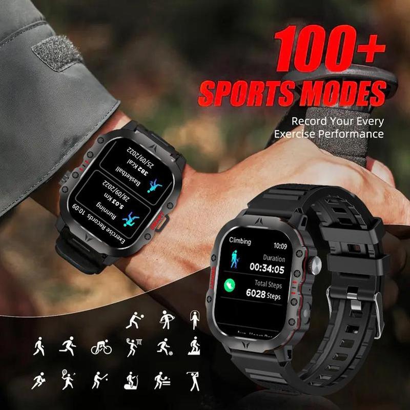 Multifunctional Smart Watch, Fashion Digital Watch with Flashlight Function, Sports Watch with Multiple Sports Modes for Men & Women