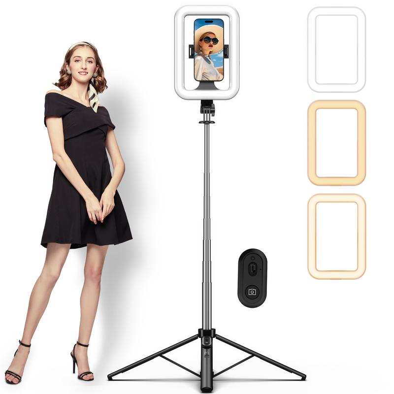 MyBat Pro Selfie Stick, Extendable SpotLight Tripod Stand with 9