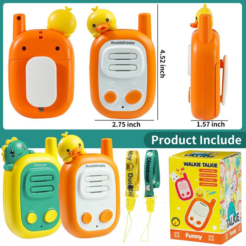 2-Pack Kids Walkie Talkies – 1000 Ft Range – Fun Communication Toys for Boys & Girls – Outdoor Adventure Toys for Toddlers & Children