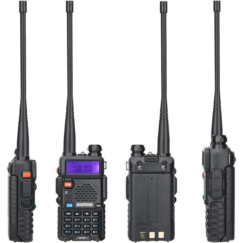 Baofeng UV-5R Ham Radio Long Range UV5R Dual Band Handheld Rechargeable High Power Two Way Radio Walkie Talkies with 1800mAh Li-ion Battery and Earpiece for Hunting Survival Gear,2 Pack