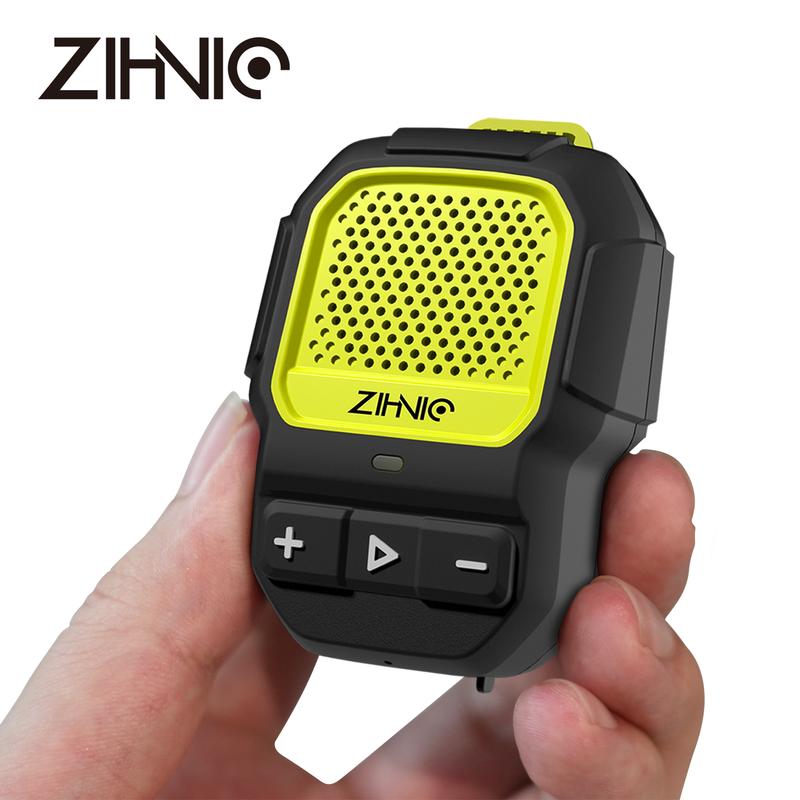 ZIHNIC Wearable Bluetooth Speaker S8, 15H Long Playtime Wireless Speaker, Waterproof IP67 Rating, Comfortable Speaker for Outdoor Fun-Black