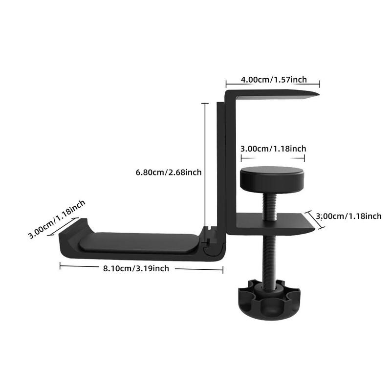 Aluminum Alloy Headset Holder (1 Count), Folding Headphone Display Holder, Over-ear Headset Stand, Headphone Storage Rack For Home Office Accessories