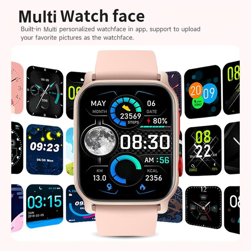 1.83 Inch Full Touch Smart Watch, Fashion Digital Watch with LED Flashlight Pedometer, Multifunctional Sports Fitness Watch for Women & Men