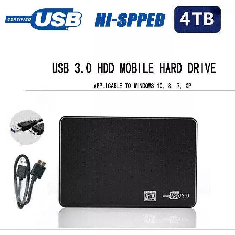 4TB USB 3.0 Mobile Hard Disk Drive Disk High-speed Transmission Hard Disk