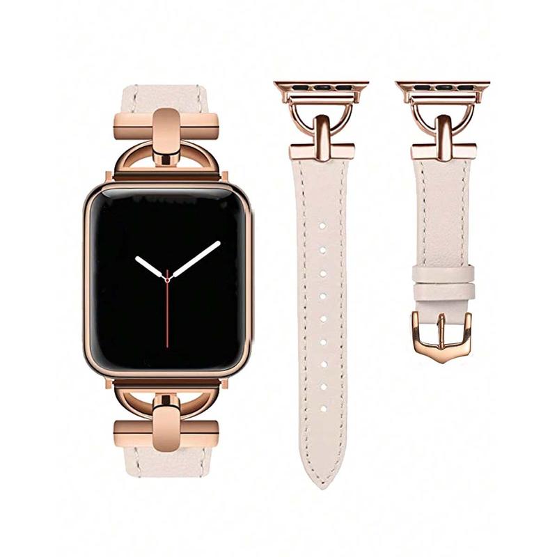 Fashion Faux Letter Watch Band, 1 Count Soft Watch Band for Women & Men, Wearable Accessories for Apple Watch Ultra2 1 SE S10 9 8 7 6 5 4 3 2 1 Series