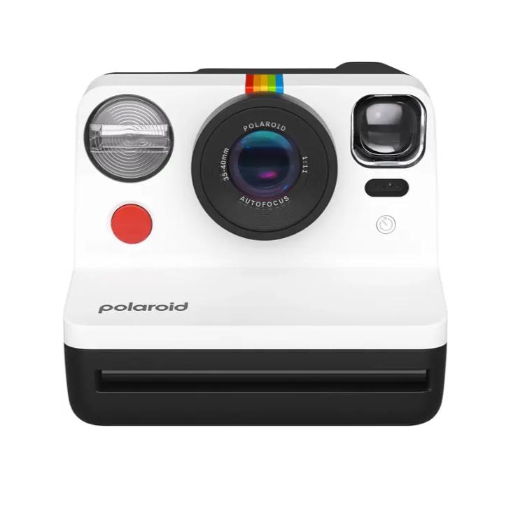 Polaroid Now 2nd Generation I-Type Instant Camera + Film Bundle - Now Black Camera + 16 Color Photos (6248)- Black