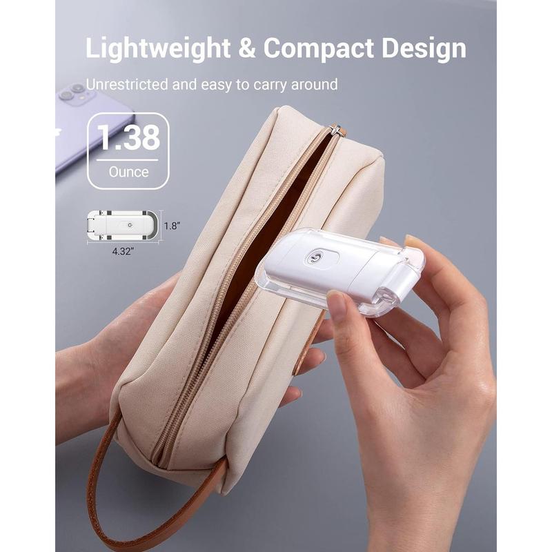 USB Rechargeable Book Light, Warm White, Brightness Adjustable for Eye-Protection, LED Clip on Portable Bookmark Light for Reading in Bed, Car Charging Holder Mobile Plug Smartphones Foldable