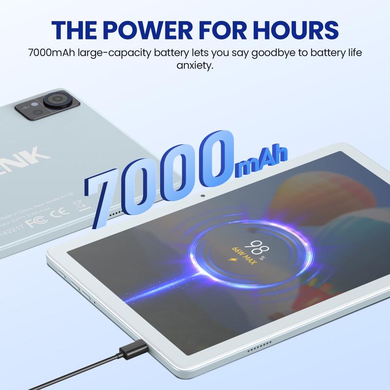 2025 Newest Android 14 Tablet 4G Cellular, 5G WIFI Tablet 10.1 Inch Incell HD Screen, 14GB RAM(8+6 Virtual)+128GB ROM+1TB Expandable, 2 in 1 Tablet Octa-Core 7000mAh Battery, Bluetooth