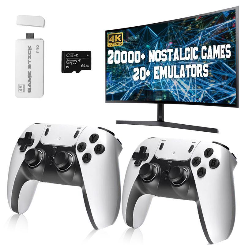 M15 20,000+ Retro Game Stick ,Retro Game ConsoleRevisit Classic Games Stick , Retro Play Plug andPlay Video Games Stick 26 Emulators, 4K HDM!Output, Premium Competitive Dual Controllers