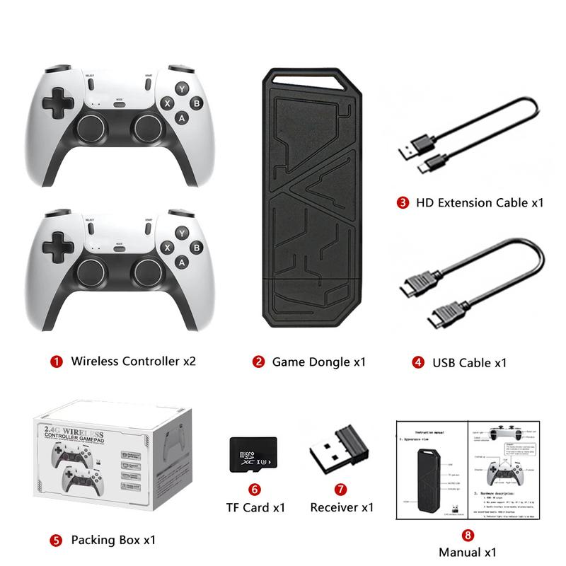 [Christmas Gift] 2024 New Upgraded RetroGame Console with 30,000+ Games,4K HDMl Output, Wireless Controller, Game Emulator, Arcade Communication Stick