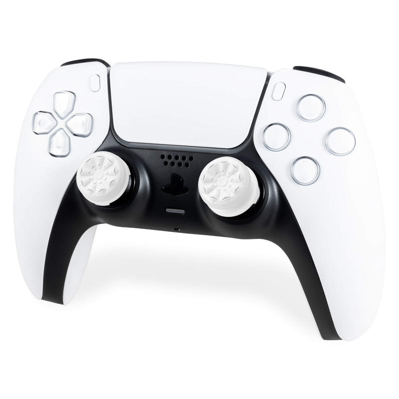 Playstation 5 controller accessories, FPS Freek Galaxy White for Playstation 4 5 (PS4 5) | ps5 console | 1 High-Rise, 1 Mid-Rise | White